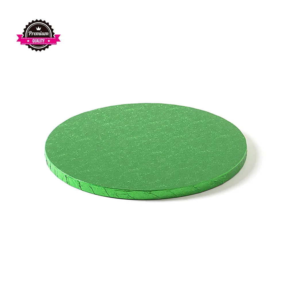 CAKE BOARD TONDO DECORA VERDE 30 CM X H 1,2 CM (5313823113382)