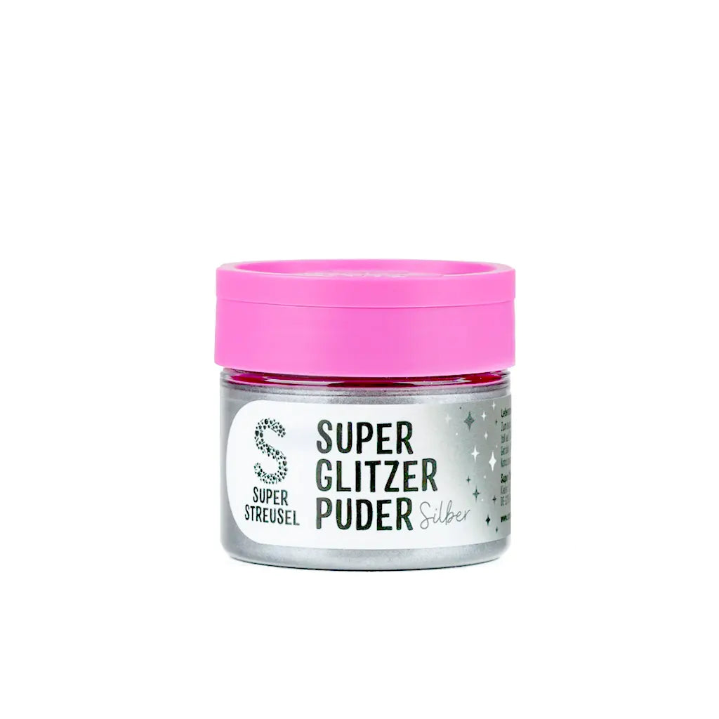 GLITTER POLVERE ARGENTO SUPER STREUSEL 10 G (6765527302310)