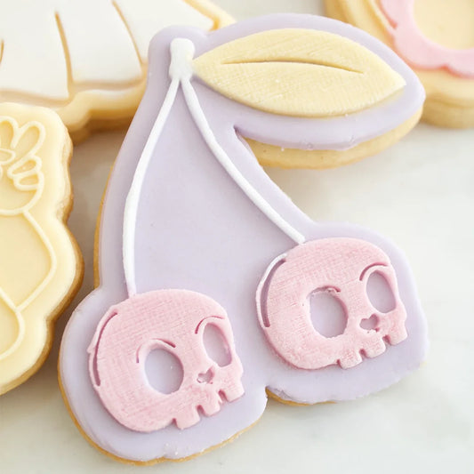 CHERRY SKULL STAMPO 3D E CUTTER OH MY COOKIE (8755679625553)