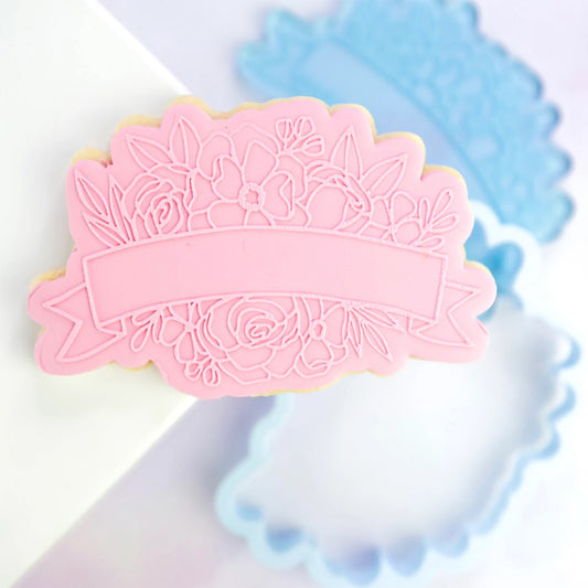 Floral ribbon OUTboss Stamp n Cut Sweet Stamp (7520424427766)